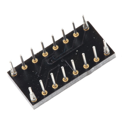 Winslow Straight Through Hole Mount 0.65 mm, 2.54 mm Pitch IC Socket Adapter, QSOP 16 to DIP 16
