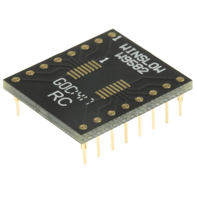 Winslow Straight Through Hole Mount 0.65 mm, 2.54 mm Pitch IC Socket Adapter, 16 Pin Female SOP to 16 Pin Male DIP