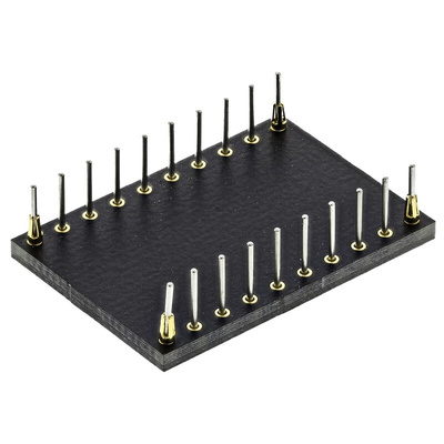 Winslow Straight Through Hole Mount 0.65 mm, 2.54 mm Pitch IC Socket Adapter, 20 Pin Female SOP to 20 Pin Male DIP