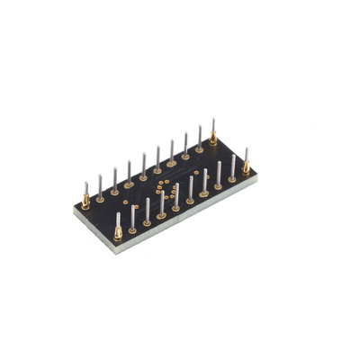 Winslow Straight Through Hole Mount 0.65 mm, 2.54 mm Pitch IC Socket Adapter, 20 Pin Female SOP to 20 Pin Male DIP