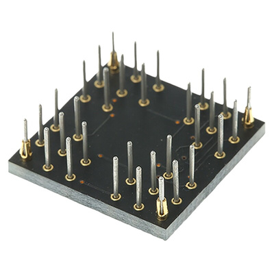 Winslow Straight Through Hole Mount 0.5 mm, 2.54 mm Pitch IC Socket Adapter, 32 Pin Female QFN to 32 Pin Male PGA