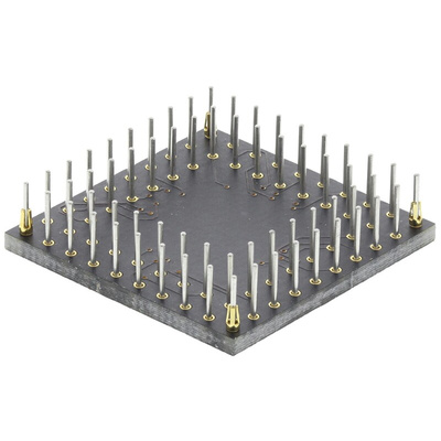 Winslow Straight Through Hole Mount 0.5 mm, 2.54 mm Pitch IC Socket Adapter, 64 Pin Female QFN to 64 Pin Male PGA