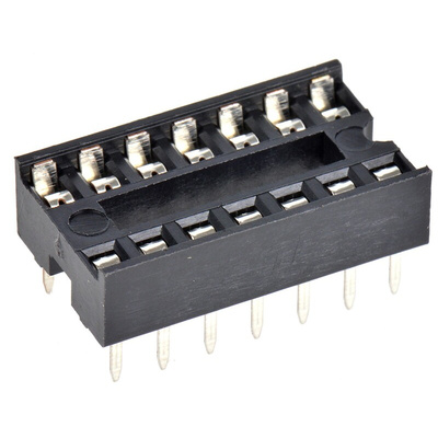 TE Connectivity, 1-2199298 2.54mm Pitch Straight 14 Way, Through Hole Standard Pin Ladder IC Dip Socket, 1A