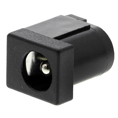 RS PRO DC Socket Rated At 1.0A, 12.0 V, PCB Mount, length 14.5mm, Nickel