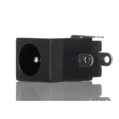 RS PRO Right Angle DC Socket Rated At 1A, 12.0 V, PCB Mount, length 14.5mm, Nickel