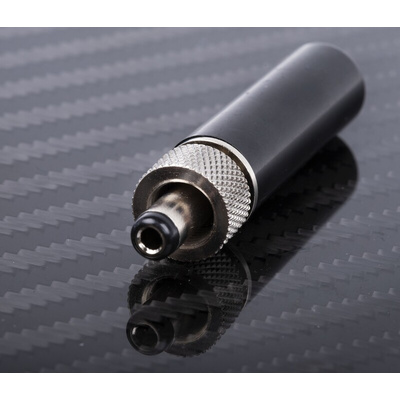 RS PRO DC Plug Rated At 5.0A, 12.0 V, Cable Mount, length 40.4mm, Nickel