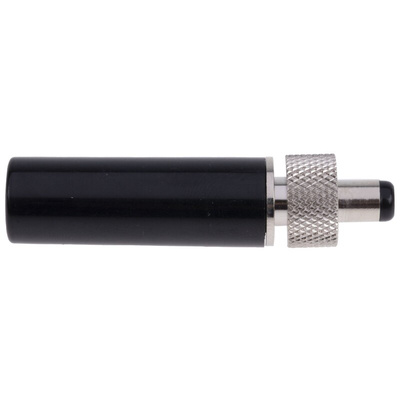 RS PRO DC Plug Rated At 5.0A, 12.0 V, Cable Mount, length 40.4mm, Nickel