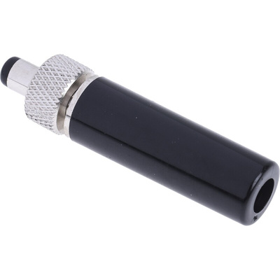 RS PRO DC Plug Rated At 5.0A, 12.0 V, Cable Mount, length 40.4mm, Nickel