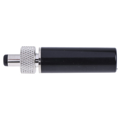 RS PRO DC Plug Rated At 5.0A, 12.0 V, Cable Mount, length 40.4mm, Nickel
