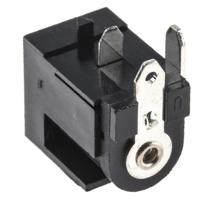 RS PRO Right Angle DC Socket Rated At 2.5A, 16.0 V, PCB Mount, length 14.5mm, Nickel