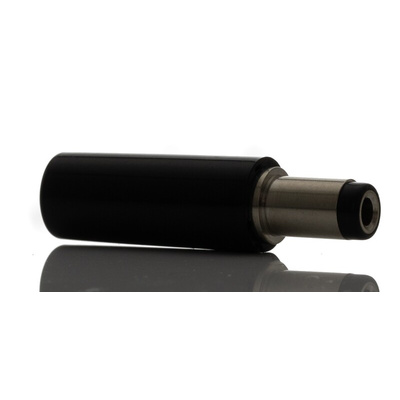 RS PRO DC Plug Rated At 5.0A, 12.0 V, Cable Mount, length 23.6mm, Nickel, Silver