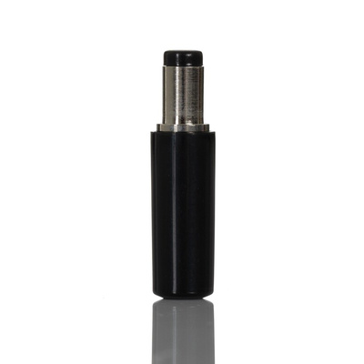 RS PRO DC Plug Rated At 5.0A, 12.0 V, Cable Mount, length 23.6mm, Nickel