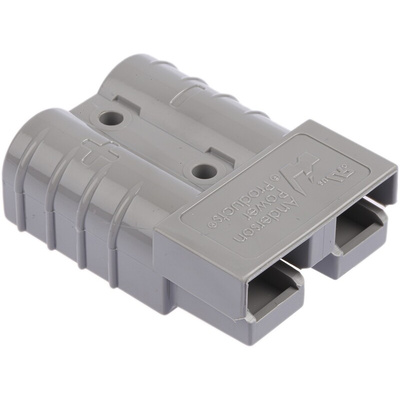 Anderson Power Products, SB50 Series Male 2 Way Battery Connector, Cable Mount, 50A, 600 V