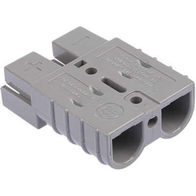 Anderson Power Products, SB50 Series Male 2 Way Battery Connector, Cable Mount, 50A, 600 V