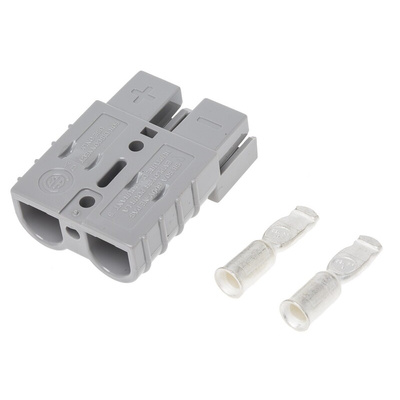 Anderson Power Products 2 Way Battery Connector, Cable Mount, 50A