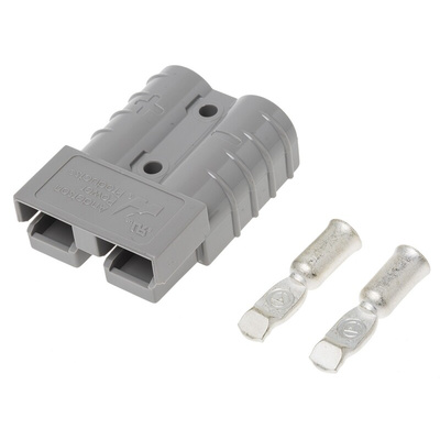 Anderson Power Products 2 Way Battery Connector, Cable Mount, 50A