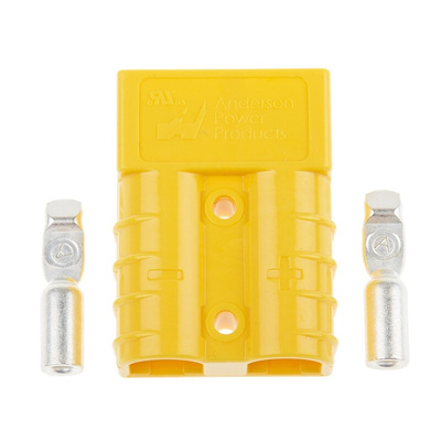 Anderson Power Products, SB50 Series Male 2 Way Battery Connector, 50.0A, 600 V