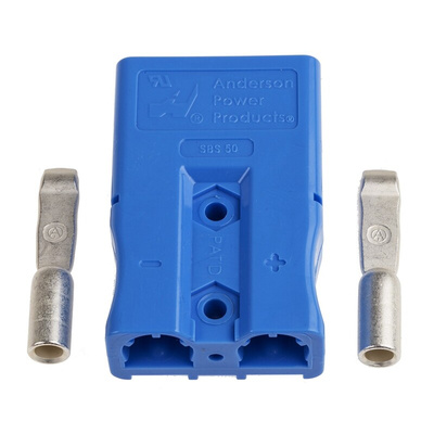 Anderson Power Products, SBS Series Male 2 Way Battery Connector, 110A, 600 V