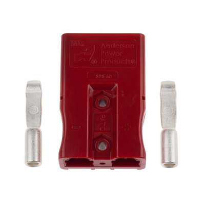 Anderson Power Products, SBS Series Male 2 Way Battery Connector, 110A, 600 V