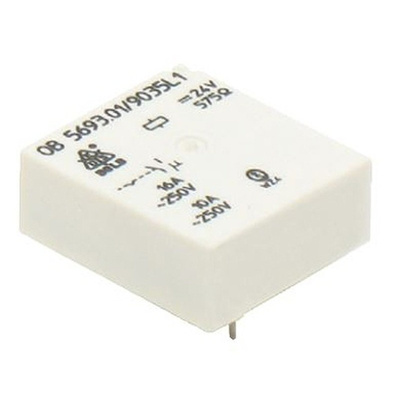 Dold, 24V ac Coil Non-Latching Relay SPDT, 16A Switching Current PCB Mount