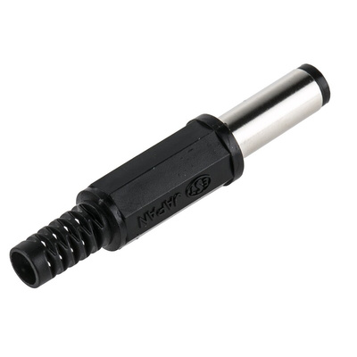 Lumberg, XNES/J DC Plug Rated At 1.0A, 12.0 V, Cable Mount, length 43.0mm, Nickel