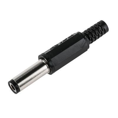 Lumberg, XNES/J DC Plug Rated At 1.0A, 12.0 V, Cable Mount, length 43.0mm, Nickel