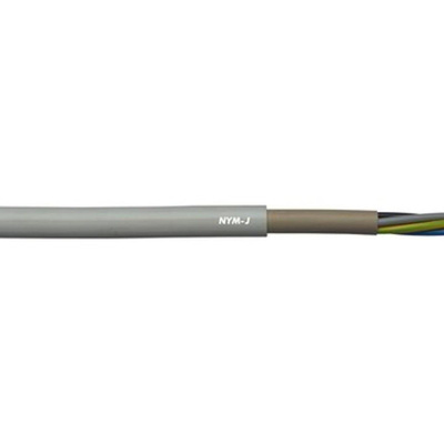 Lapp 5 Core 2.5 mm² Mains Power Cable, Grey Polyvinyl Chloride PVC Sheath 50m, 25 A 500 V