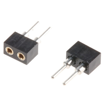 2 Way Preci-Dip Straight Through Hole 2mm SIL Socket, Solder, 3A 100 V ac, 150 V dc