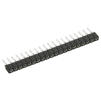 11 Way Preci-Dip Straight Through Hole 2mm SIL Socket, Solder, 3A 100 V ac, 150 V dc