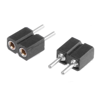2 Way Preci-Dip Straight Through Hole 2.54mm SIL Socket, Solder, 3A 100 V ac, 150 V dc