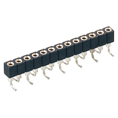 5 Way Preci-Dip Straight SMT 2mm SIL Socket, Solder, 3A 100 V ac, 150 V dc