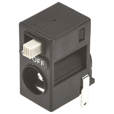 RS PRO DC Socket Rated At 2.0A, PCB Mount, length 18.2mm, Silver