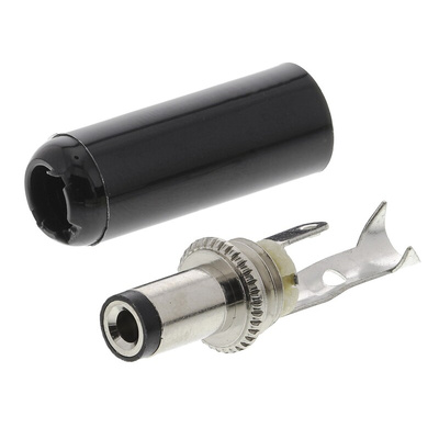 Switchcraft DC Plug Rated At 5.0A, Cable Mount, length 36mm, Tin