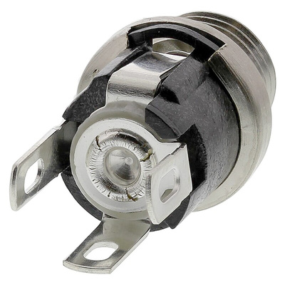 Switchcraft DC Socket Rated At 5.0A, 12.0 V, Panel Mount, Silver