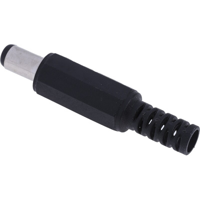 RS PRO DC Plug Rated At 1.0A, 12.0 V, Cable Mount, length 44.0mm, Nickel