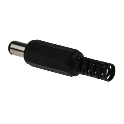 RS PRO DC Plug Rated At 1.0A, 12.0 V, Cable Mount, length 44.0mm, Nickel