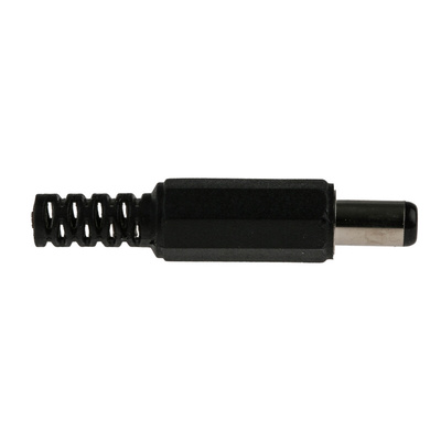 RS PRO DC Plug Rated At 1.0A, 12.0 V, Cable Mount, length 44.0mm, Nickel