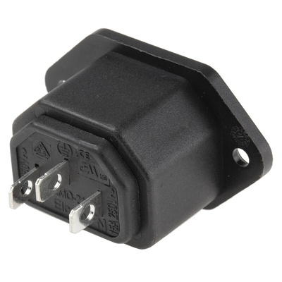 RS PRO C13 Panel Mount IEC Connector Socket, 10A, 250 V