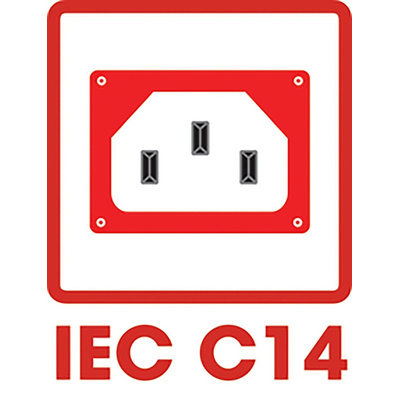 RS PRO C14 Right Angle Snap-In IEC Connector Male, 10A, 250 V