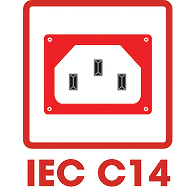 RS PRO C14 Right Angle Snap-In IEC Connector Male, 10A, 250 V