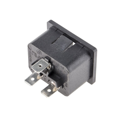 RS PRO C20 Snap-In IEC Connector Male, 16A, 250 V