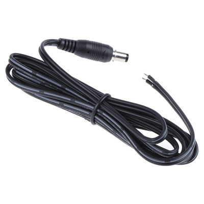 RS PRO DC Plug Rated At 2.0A, 16.0 V, Cable Mount, length 2.0m