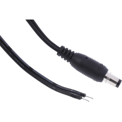 RS PRO DC Plug, 16.0 V, Cable Mount, length 2.0m
