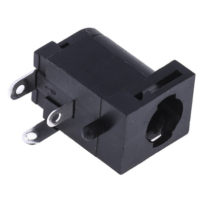 RS PRO Right Angle DC Socket Rated At 2.0A, 16.0 V, Panel Mount, length 15.2mm