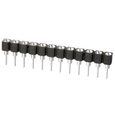 32 Way HARWIN Vertical Through Hole 2.54mm SIL Socket, Solder, 1A