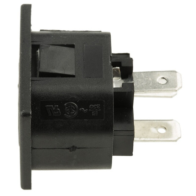 Bulgin C13 Snap-In IEC Connector Socket, 10A, 250 V