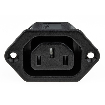 Bulgin C13 Panel Mount IEC Connector Socket, 10A, 250 V