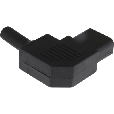 Bulgin C13 Right Angle Cable Mount IEC Connector Socket, 10A, 250 V