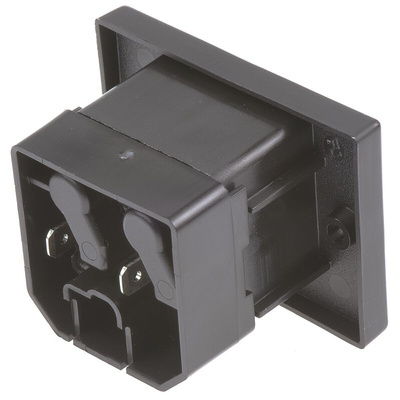 Schurter C14 Panel Mount IEC Connector Male, 10A, 250 V