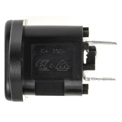 Bulgin C14 Panel Mount IEC Connector Male, 10A, 250 V